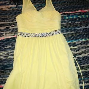 yellow formal dress